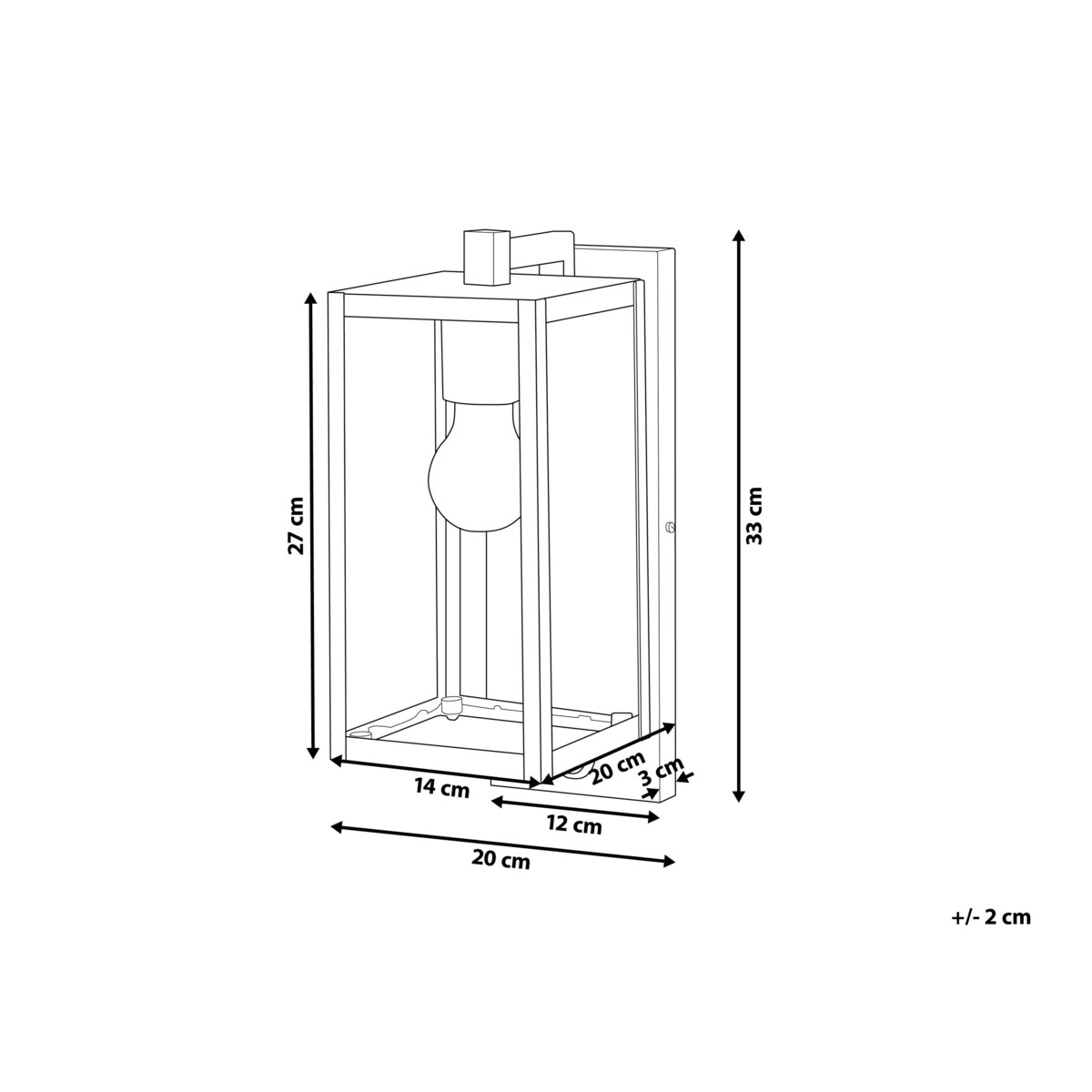 Lampa ścienna zewnętrzna z czujnikiem ruchu czarna MEGGET
