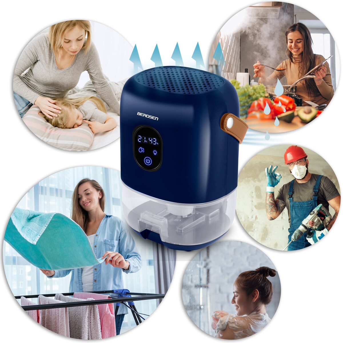 Osuszacz powietrza pochłaniacz wilgoci Berdsen