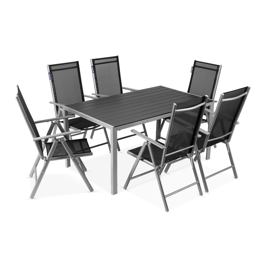 KONSIMO EPIGE Zestaw mebli ogrodowych, stół i krzesła dla 6 osób