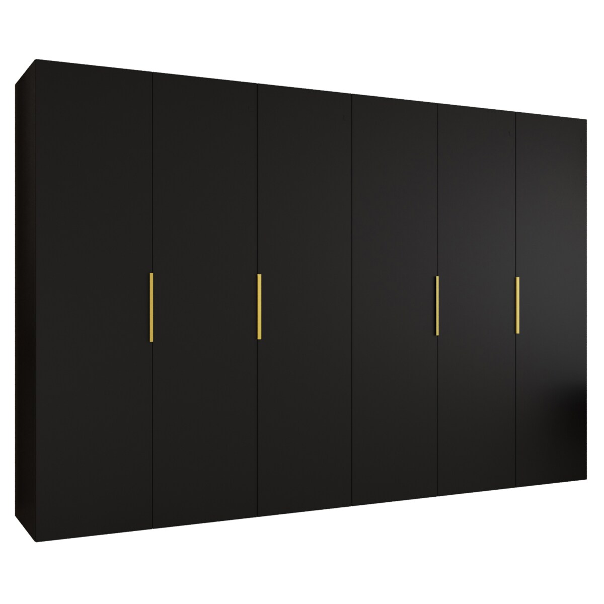 Szafa uchylna otwierana MARBELLA 1 300 wys. 202 cm Czarny + u. Złoty