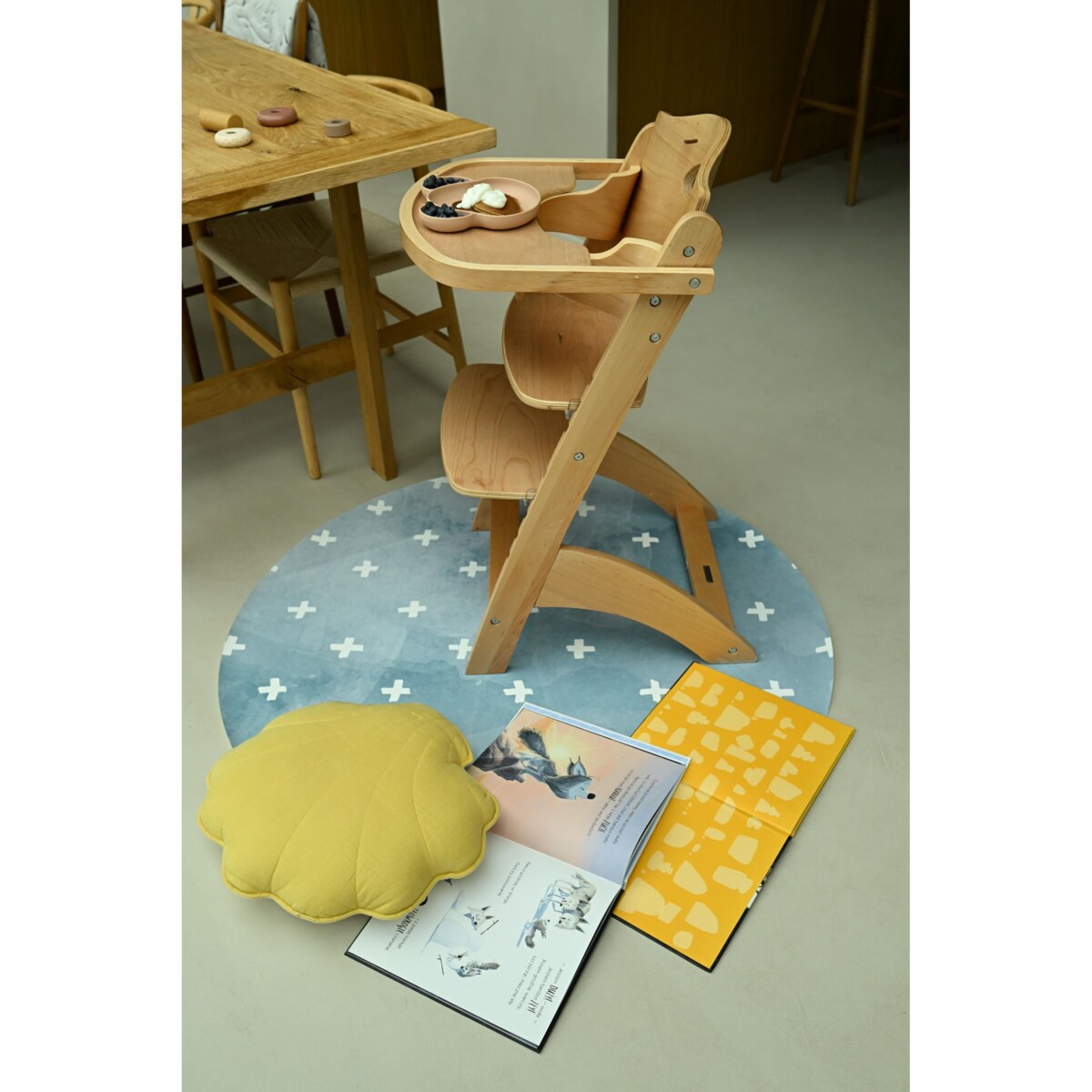 Mata Ochronna OLYA KIDS wzór CROSS AZURE 110cm