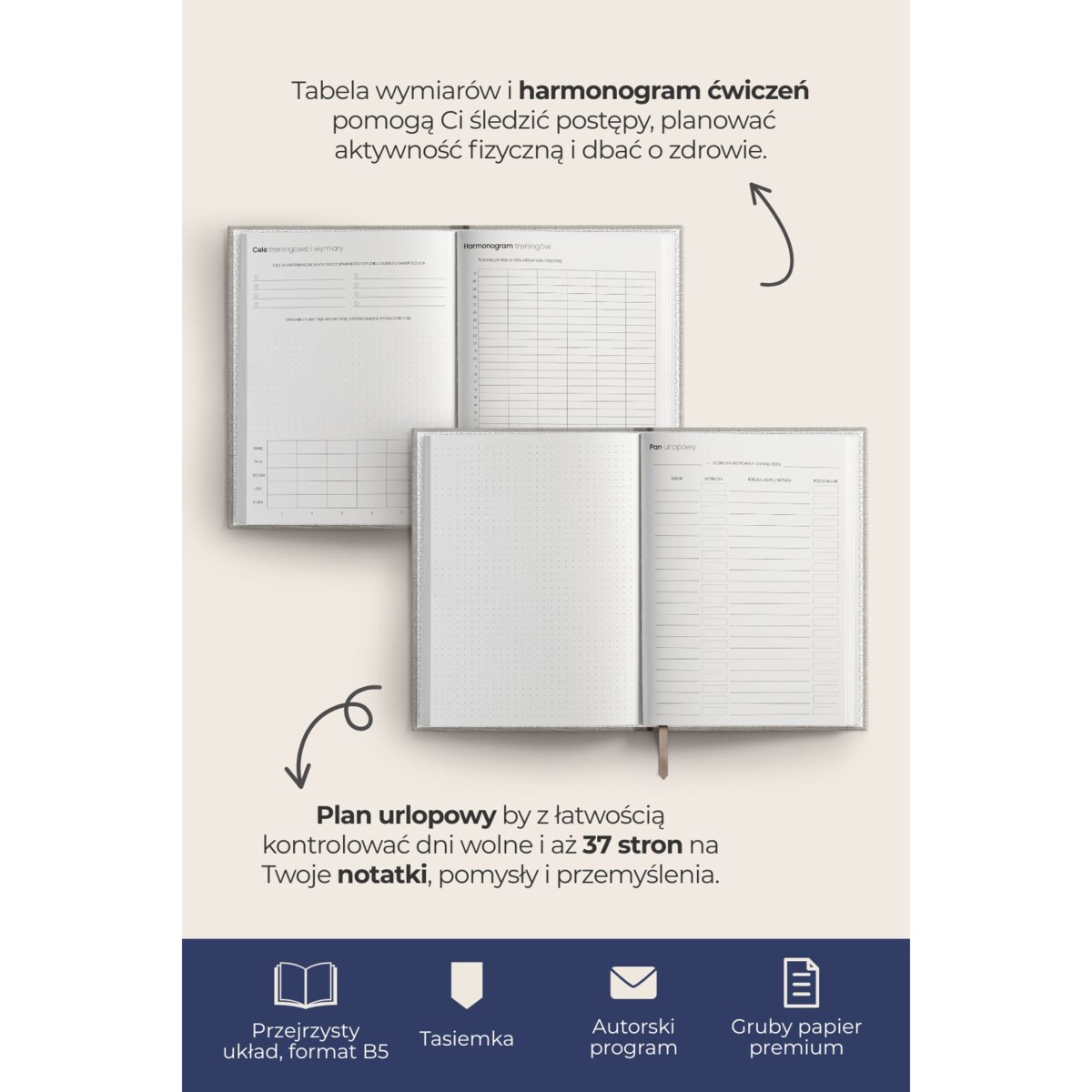 Planner produktywności – dzienny – BOTTLE GREEN
