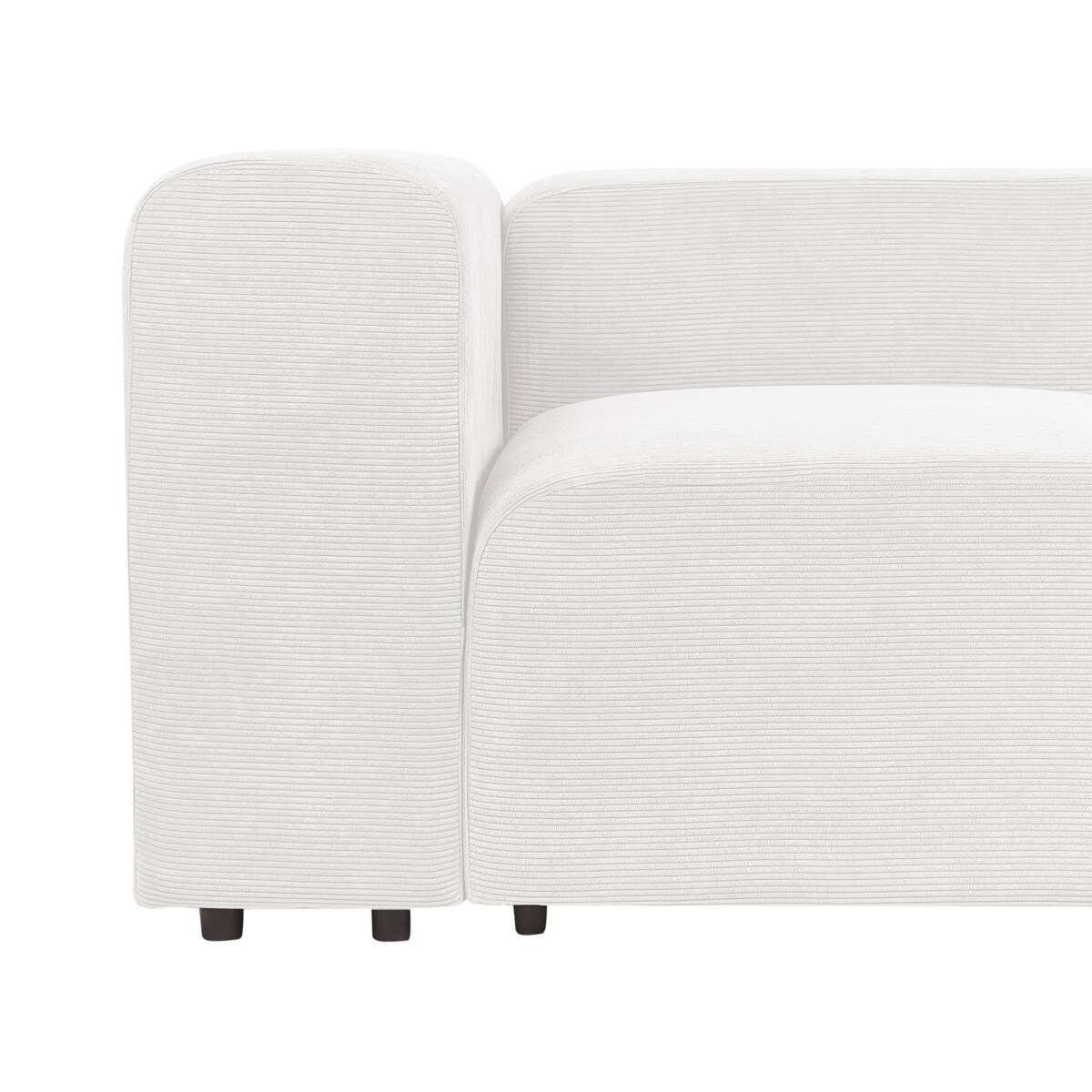 Sofa modułowa 3-osobowa sztruksowa biała FALSTERBO