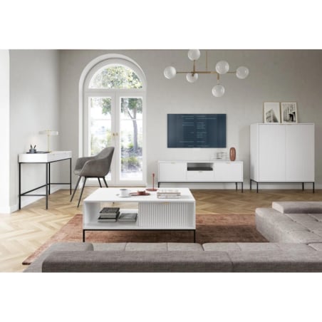 Komoda MILONA 2D 104 cm biała mat