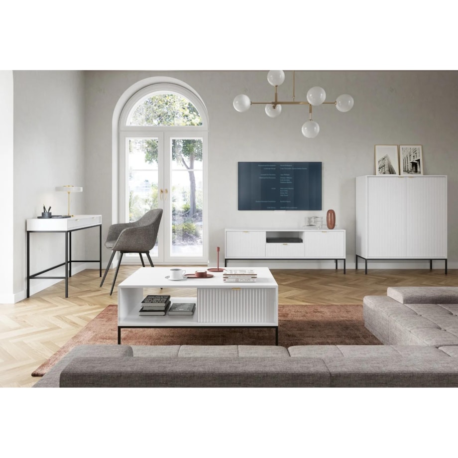 Komoda MILONA 2D 104 cm biała mat