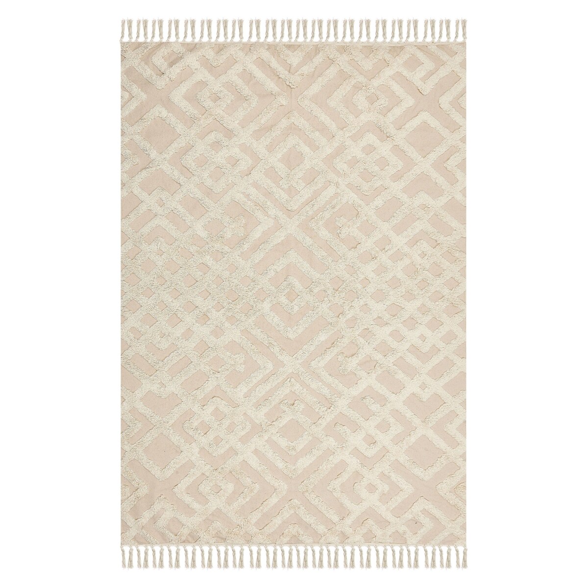 Dywan bawełniany 140 x 200 cm beżowy ARDAHAN