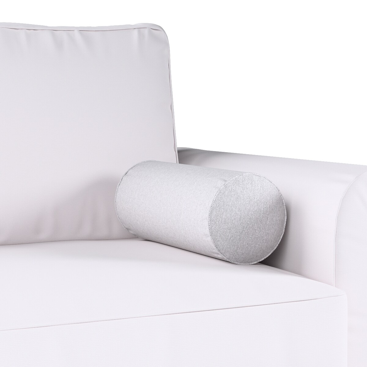 Poduszka wałek prosty, szary melanż, Ø16 x 40 cm, Amsterdam