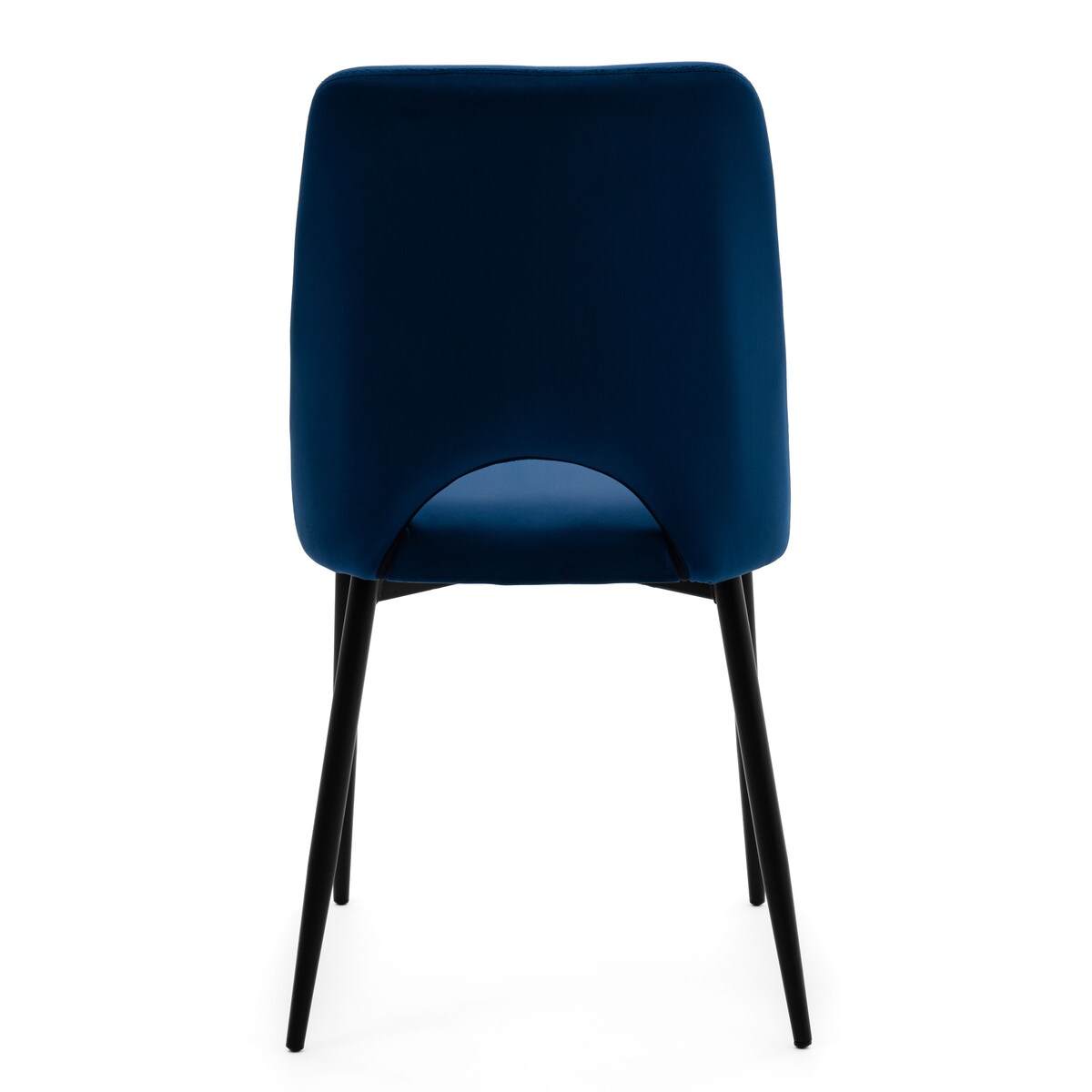 KRZESŁO TAPICEROWANE WELUROWE DO SALONU JADALNI GLAMOUR GRANATOWE ORO