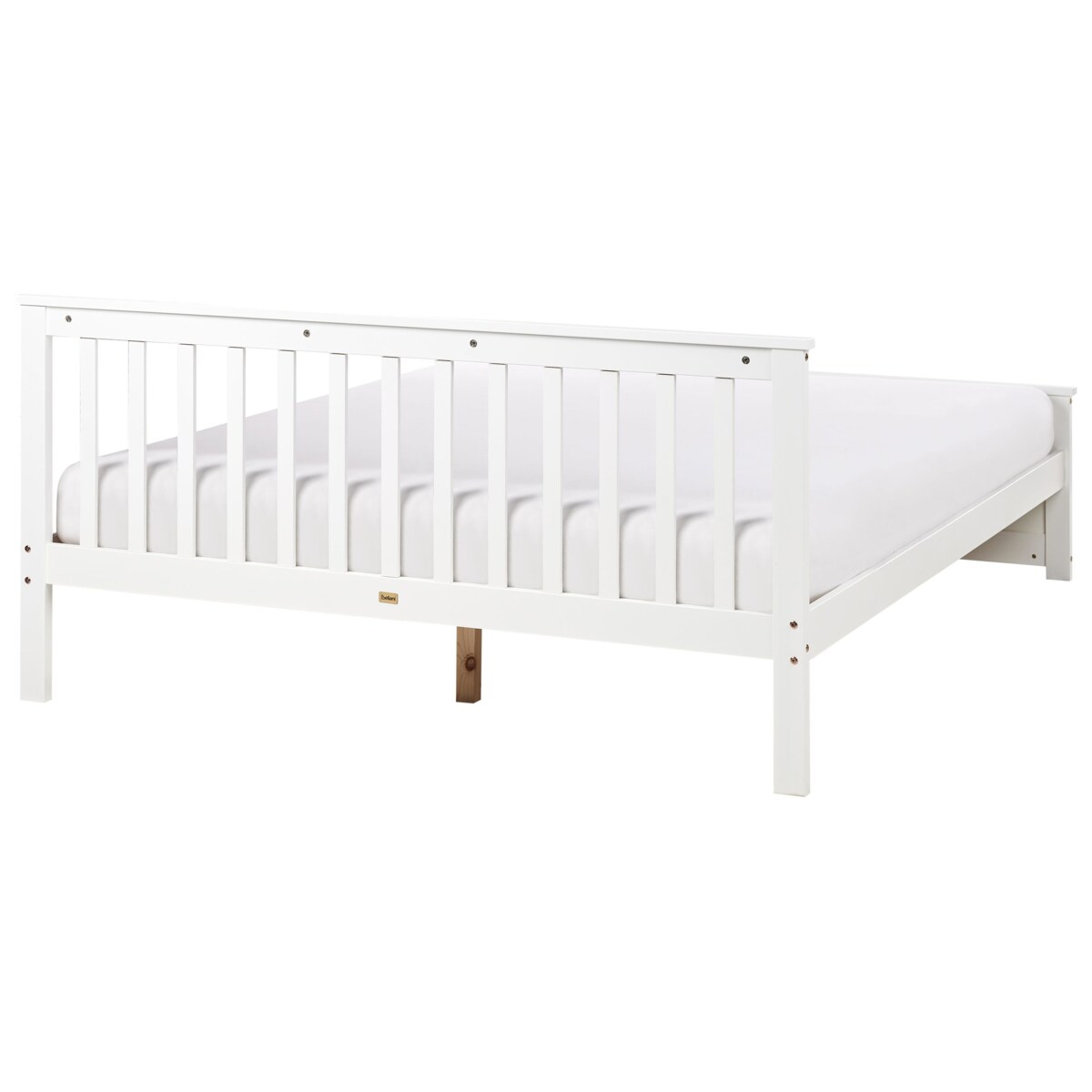 Łóżko OLENDON 160 x 200 cm Drewno Biały