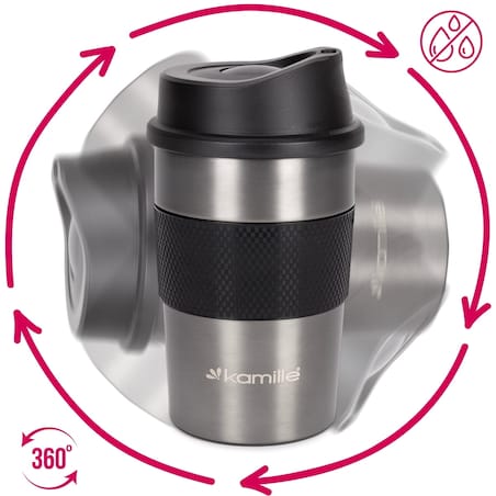 Kubek termos bidon termiczny na kawę herbatę wodę 360ml KAMILLE