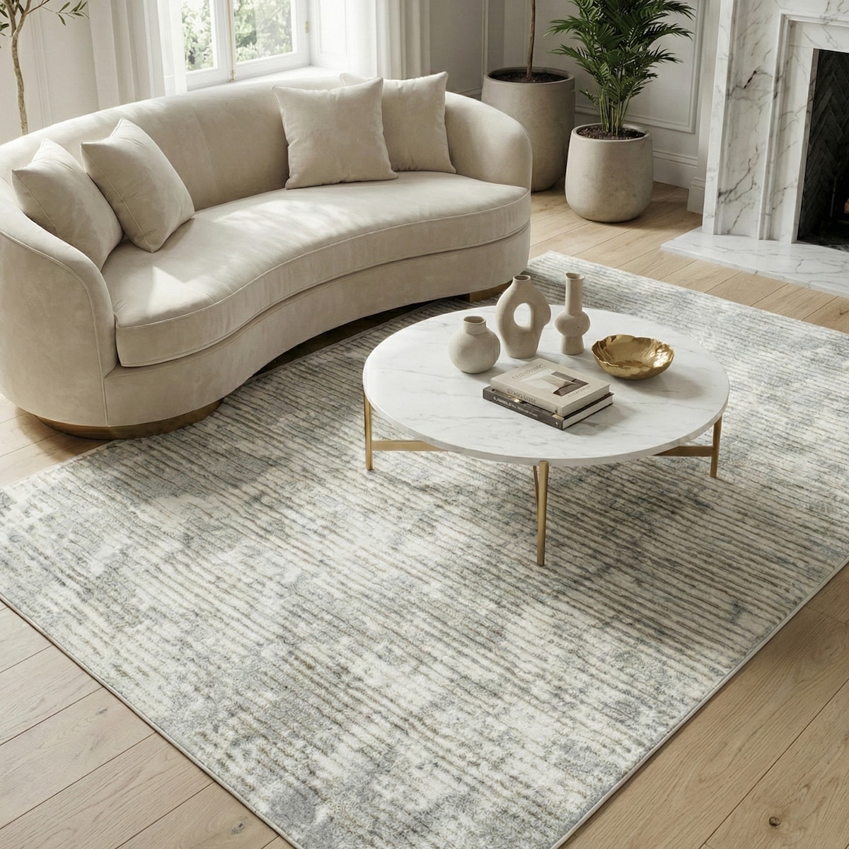 Dywan nowoczesny Milo 160x230 cm przecierka beżowy