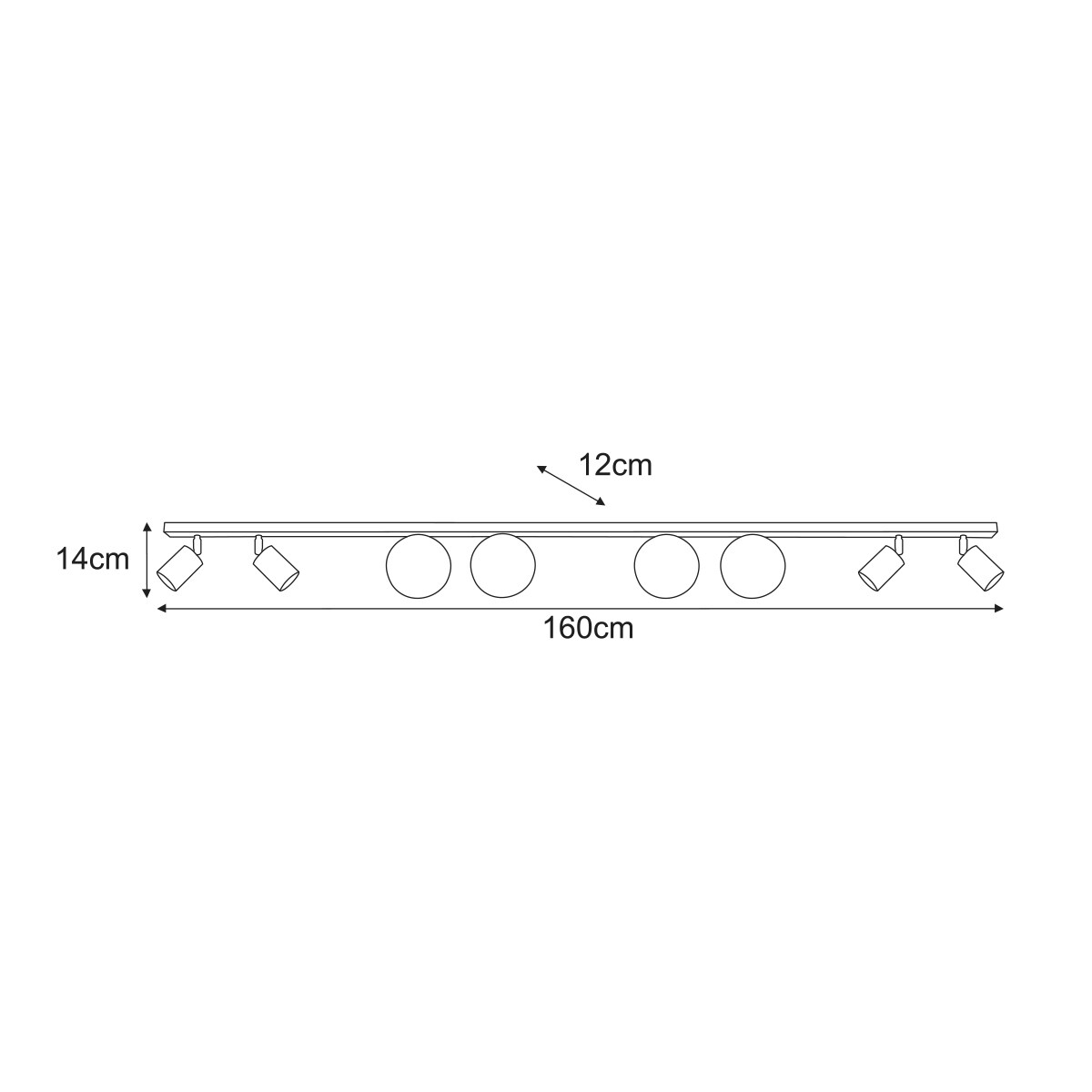 Lampa sufitowa K-6033 z serii NANO