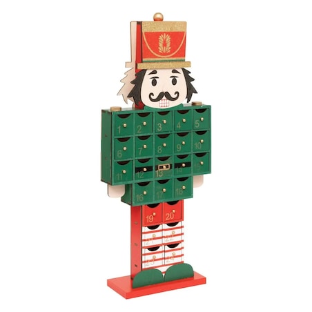 Kalendarz adwentowy Dziadek do Orzechów 48 cm