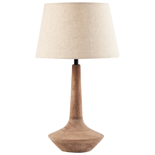 Lampa stołowa GODAWARI Drewno mango Ciemnobrązowy