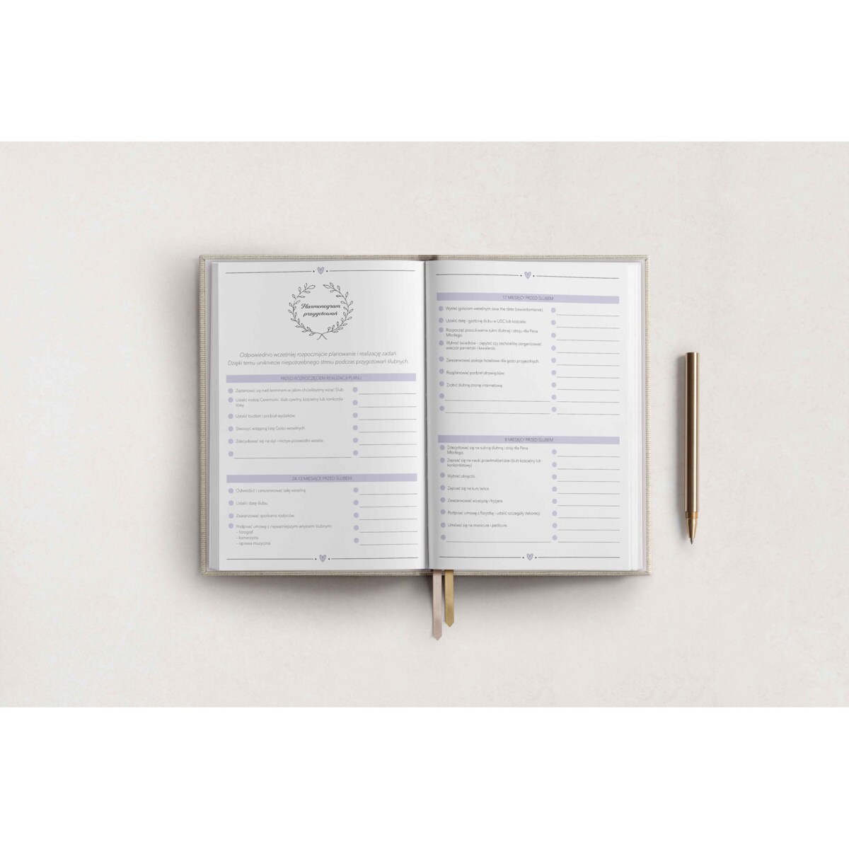 Organizer ślubny - Pastel