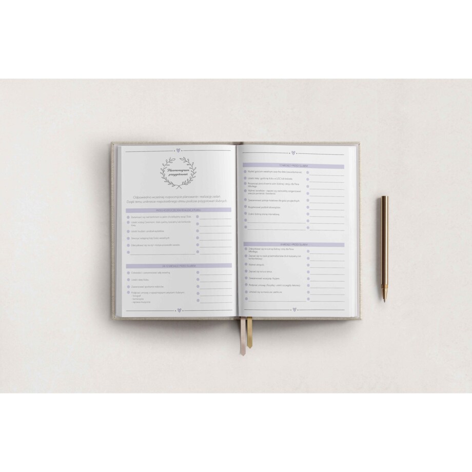Organizer ślubny - Pastel