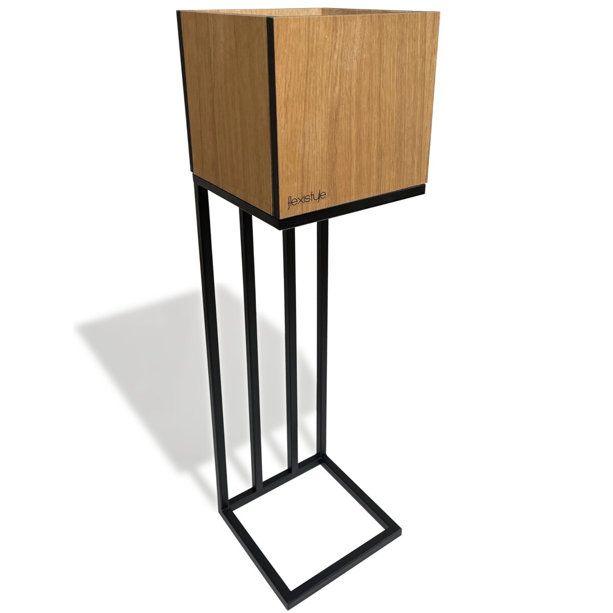 Kwietnik loftowy Harmonic Oak 22x22x80 cm