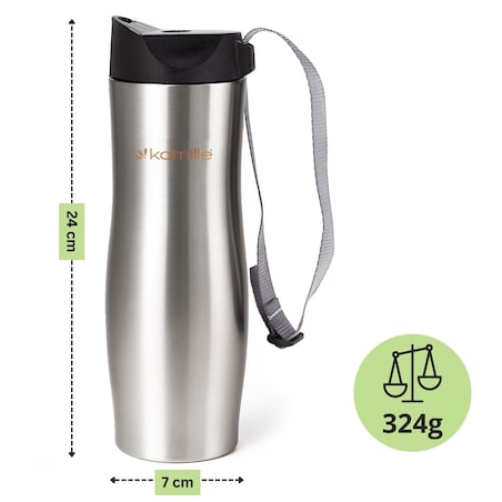Kubek termiczny na kawę stalowy 0.5L KAMILLE