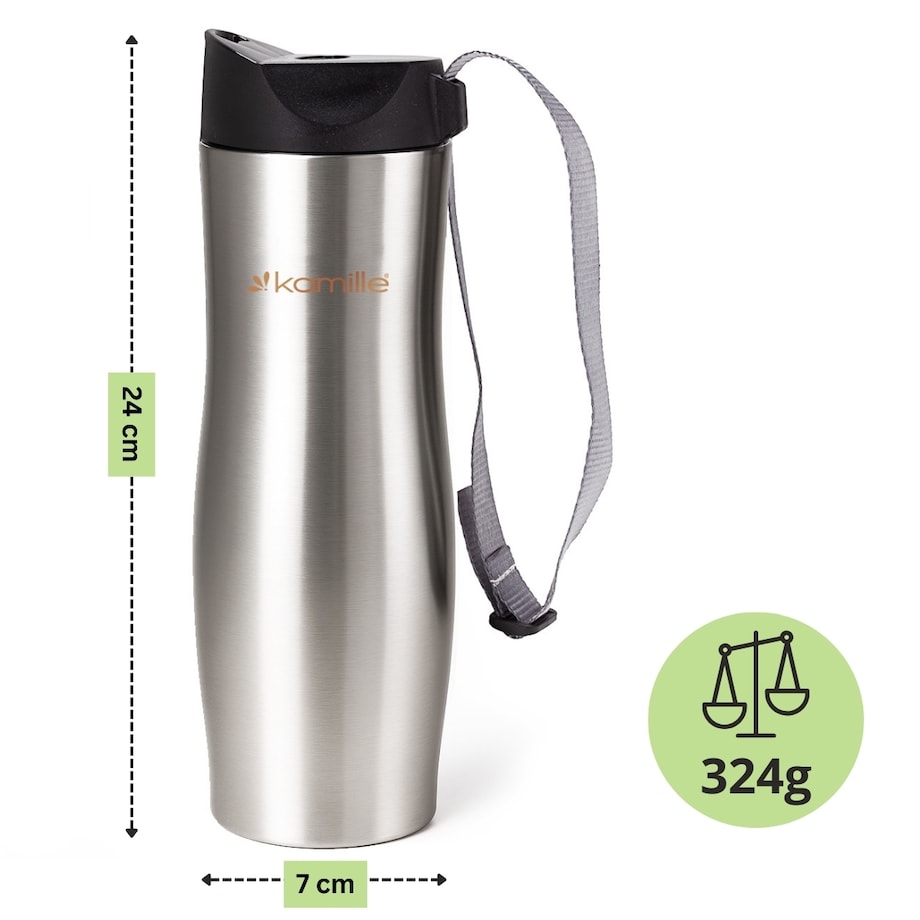 Kubek termiczny na kawę stalowy 0.5L KAMILLE