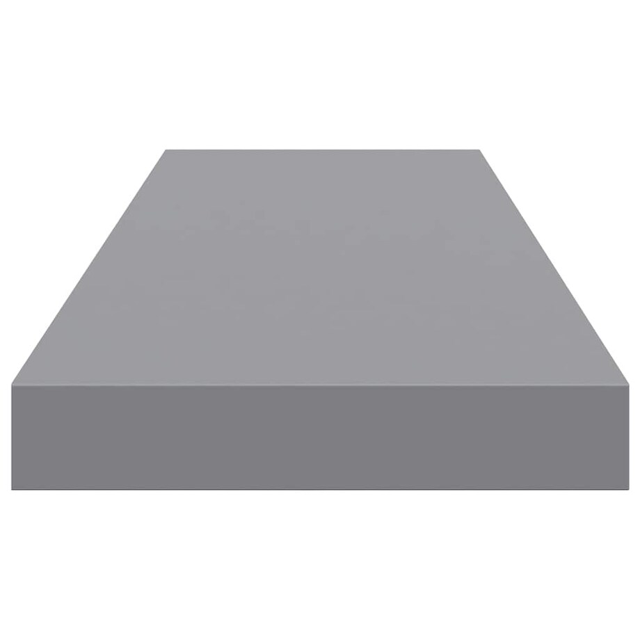 vidaXL Półka ścienna, szara, 80 x 23,5 x 3,8 cm, MDF