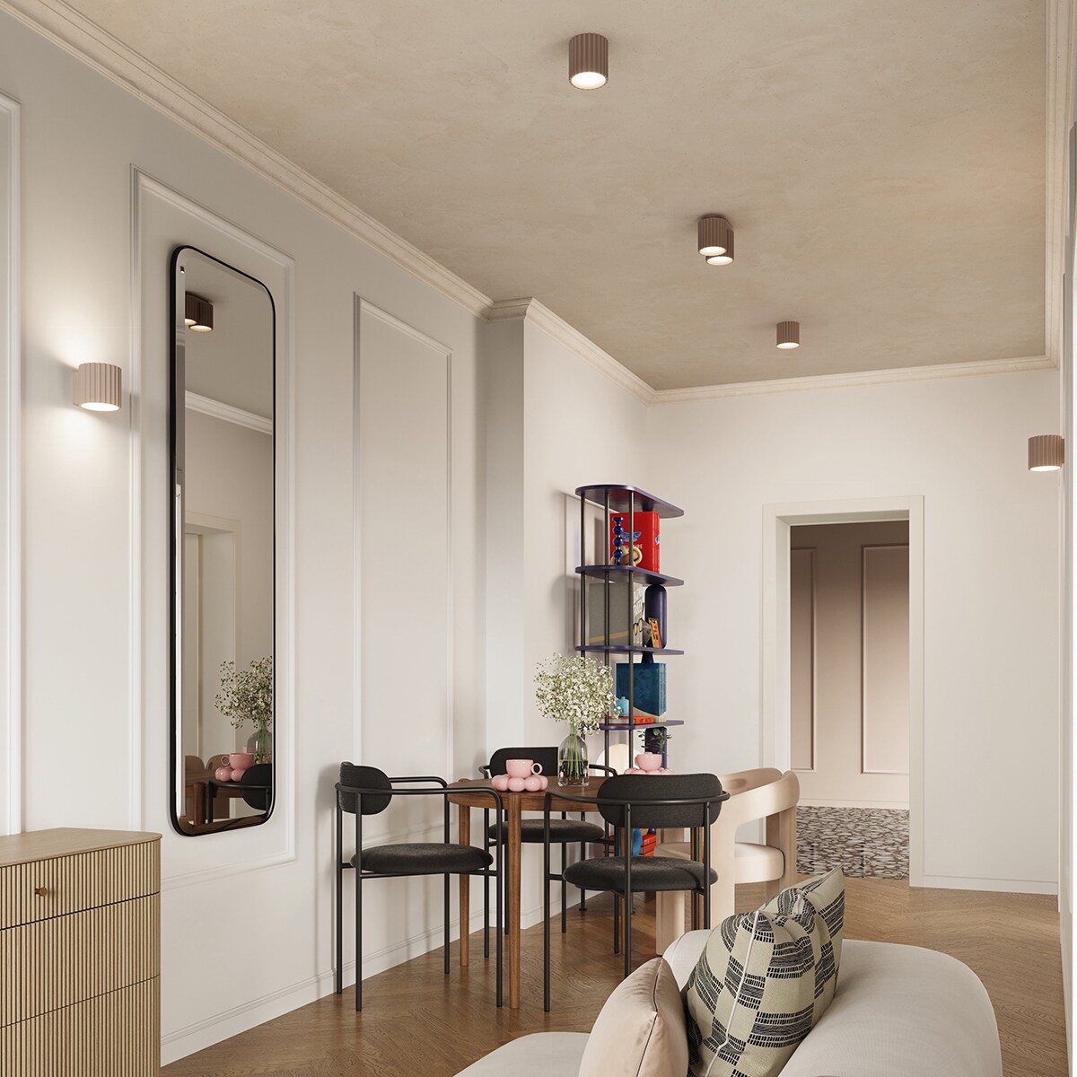 Plafon AURA 2 taupe GU10