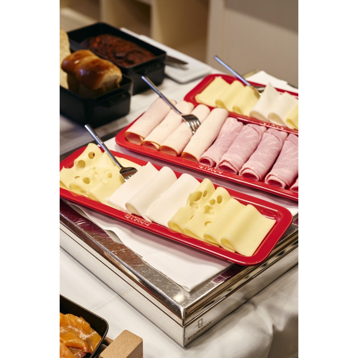 Taca do serwowania Staub - Czerwony