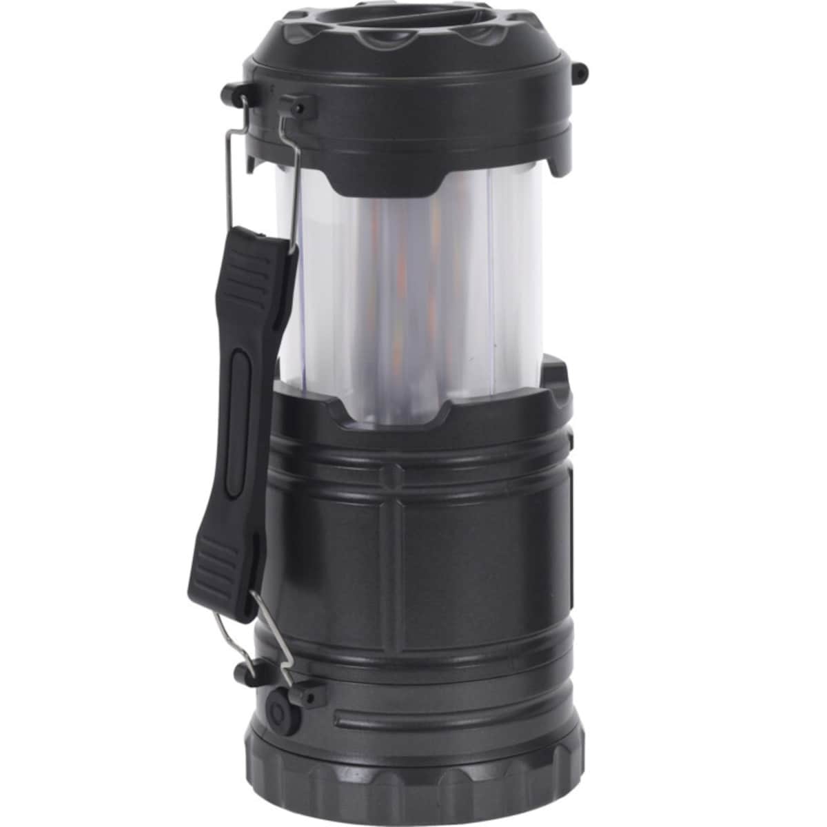 Lampa kempingowa LIGHT, LED, na baterie, tworzywo sztuczne, kolor antracytowy