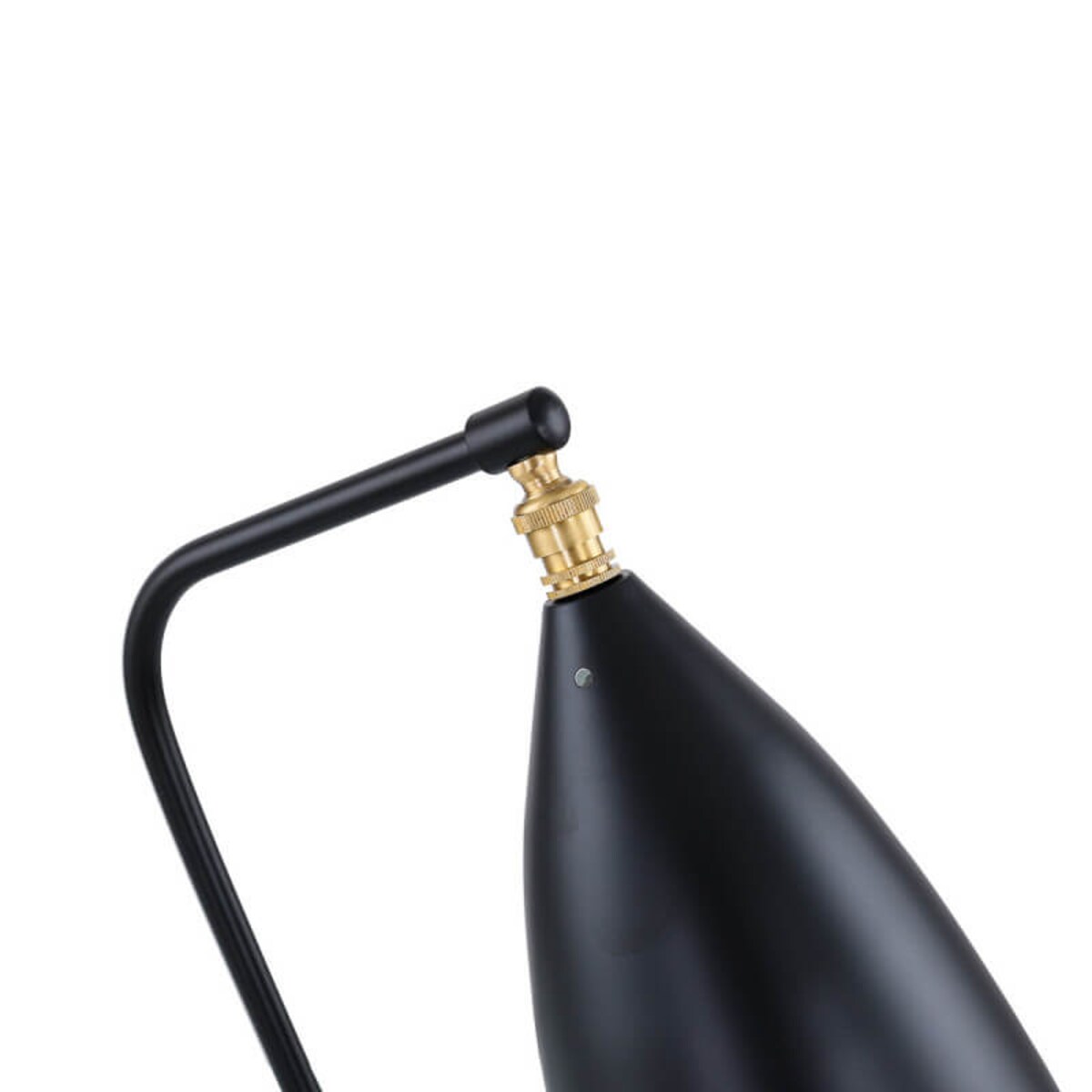 Metalowa lampa stołowa Sotto stojąca do gabinetu czarna