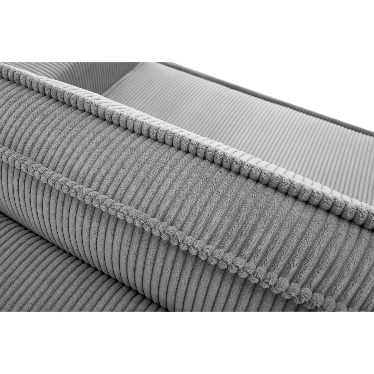 KONSIMO NAPI Sofa 3-osobowa z pojemnikiem na pościel, jasnoszara