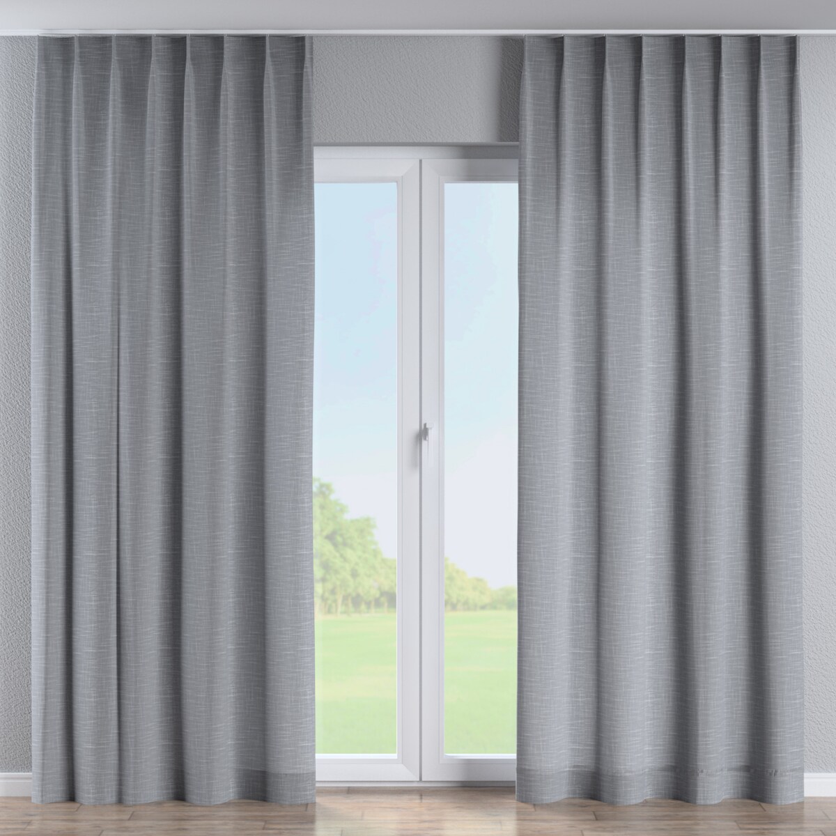 Zasłona na haczykach flex pojedynczych 130x245 szary