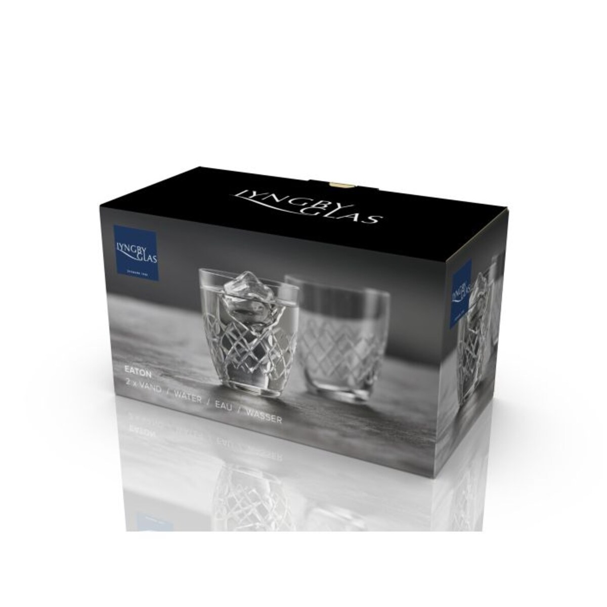 Szklanki do wody ze szkła kryształowego Eaton 300 ml 2 sztuki 36239