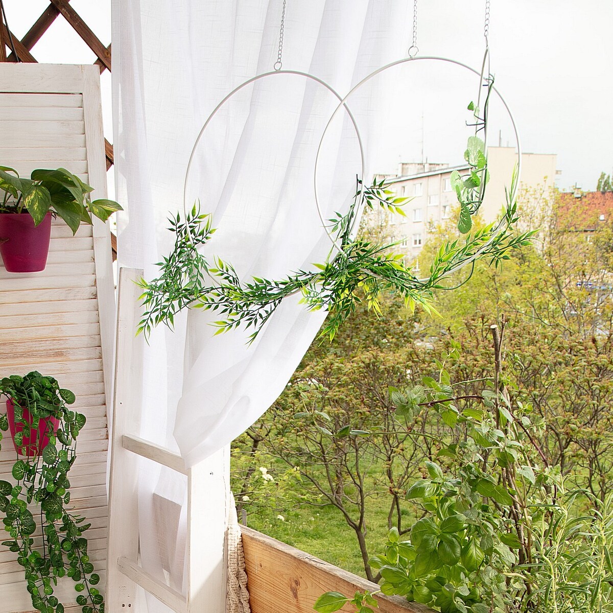 Dekoracja wisząca Rings 3szt., 48 x 35/30/20 cm