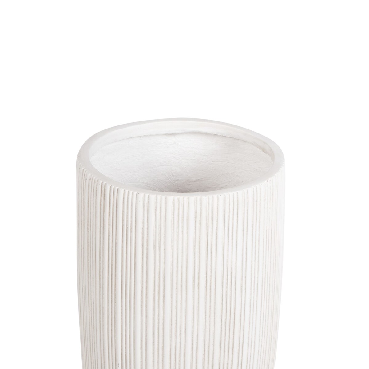 Doniczka 35 x 35 x 70 cm beżowa ZELKOVA