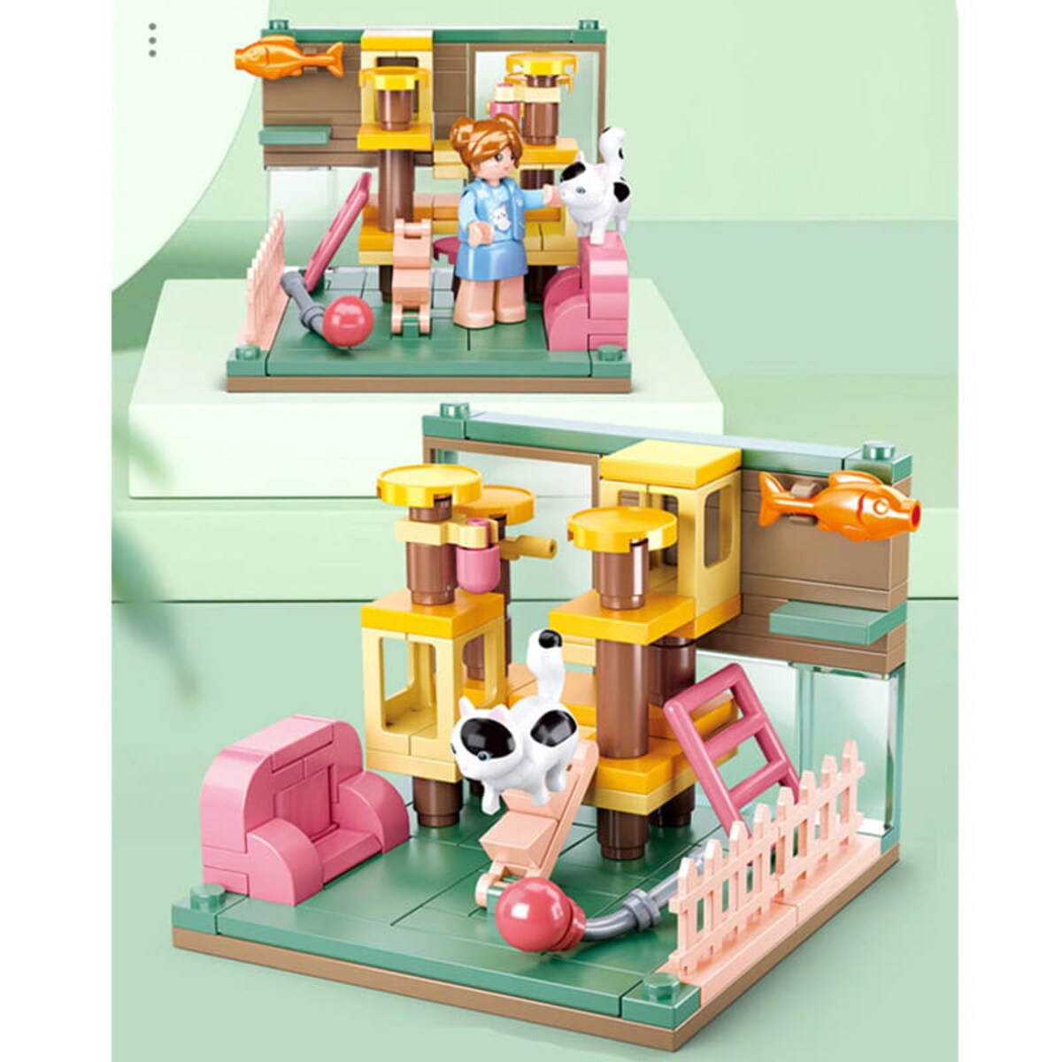 KOTEK Łatka - mini pokoik klocki - Sluban - 103 elementy