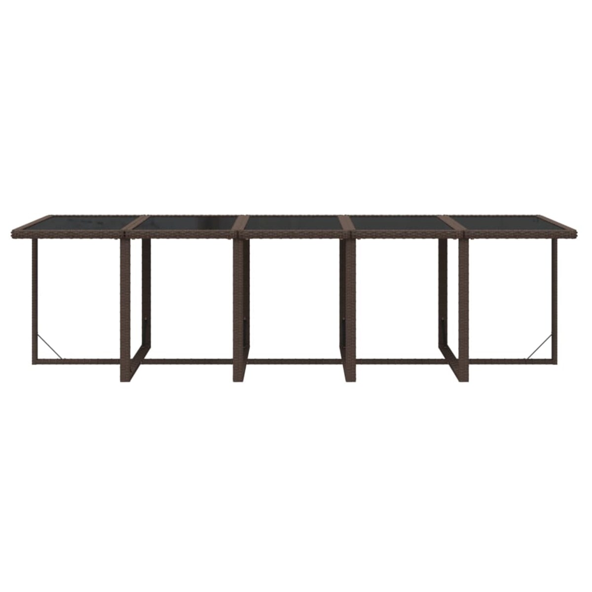 vidaXL 11-cz. zestaw mebli ogrodowych z poduszkami, polirattan, beżowy