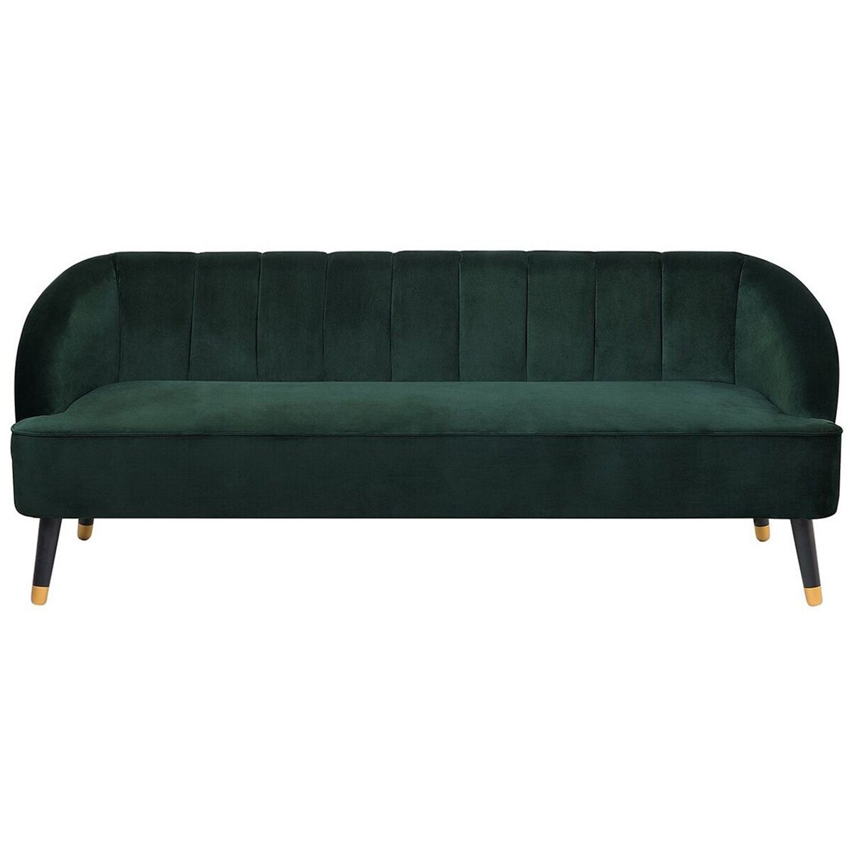 Sofa dla 3 osób ALSVAG Welur Szmaragdowy