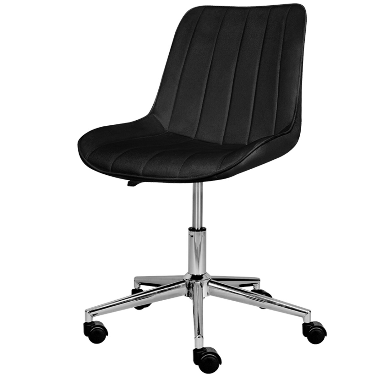 Krzesło biurowe obrotowe do biura welur czarne