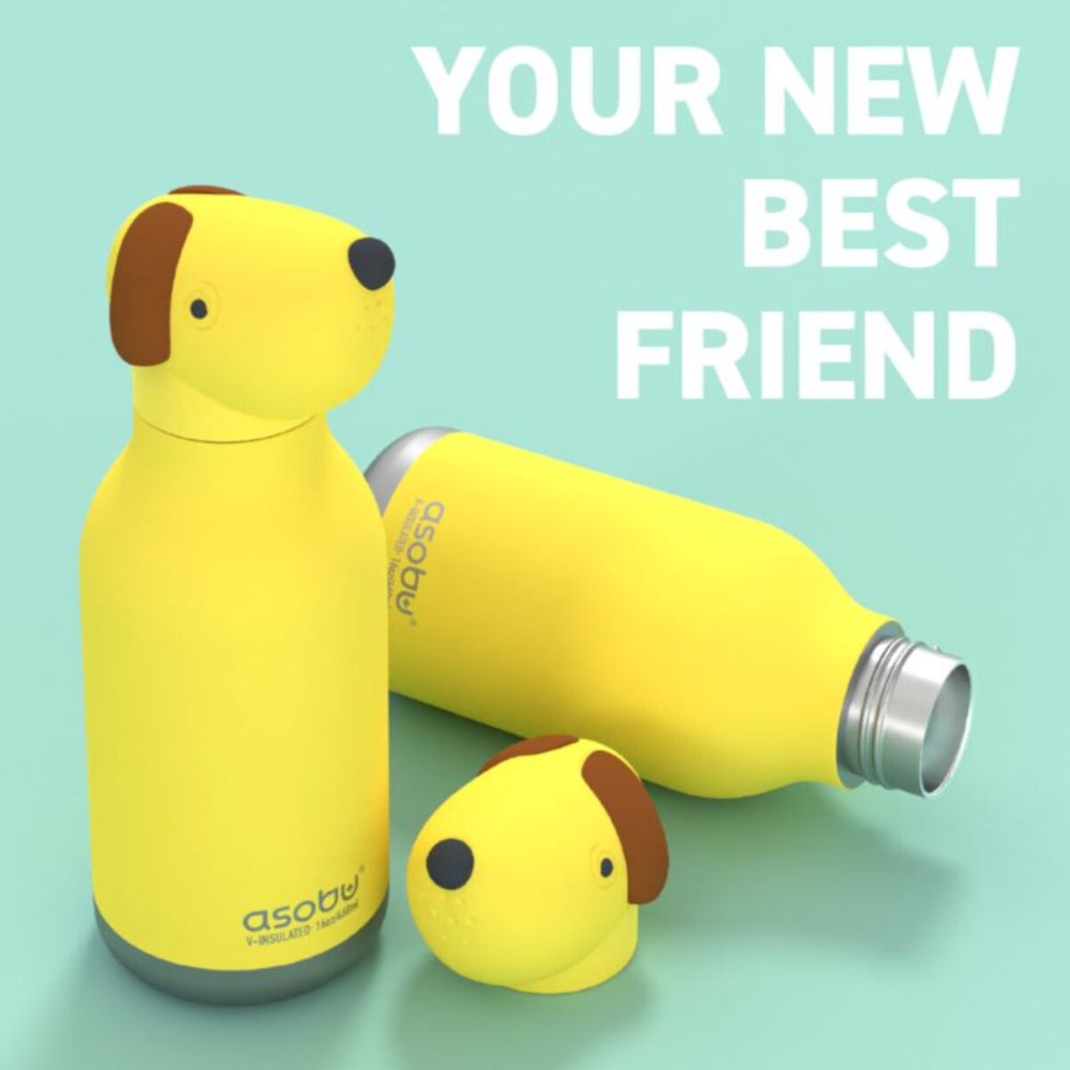 ASOBU BESTIE BOTTLE butelka termiczna dla dziecka, Dog