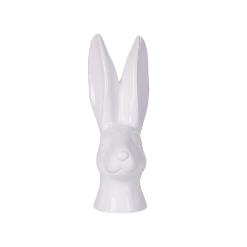 Figurka głowa królika biała GUERANDE