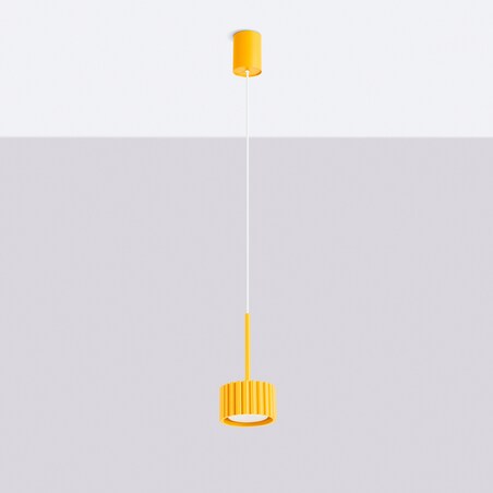 Lampa wisząca AURA 1 żółta Gx53