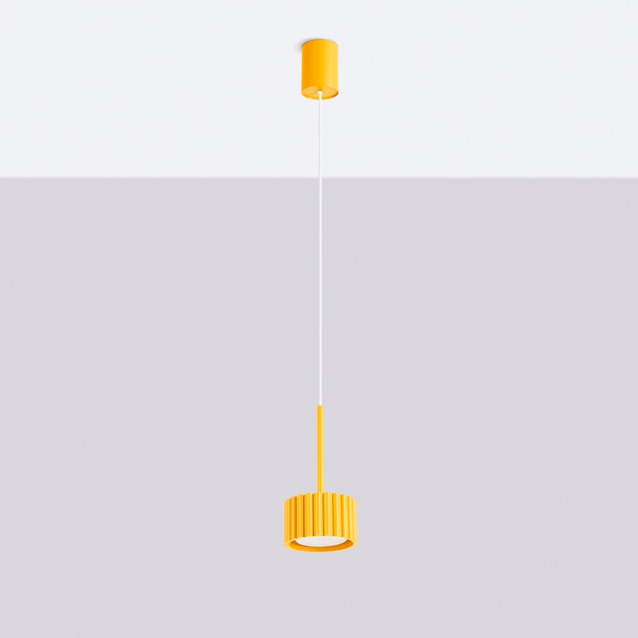 Lampa wisząca AURA 1 żółta Gx53