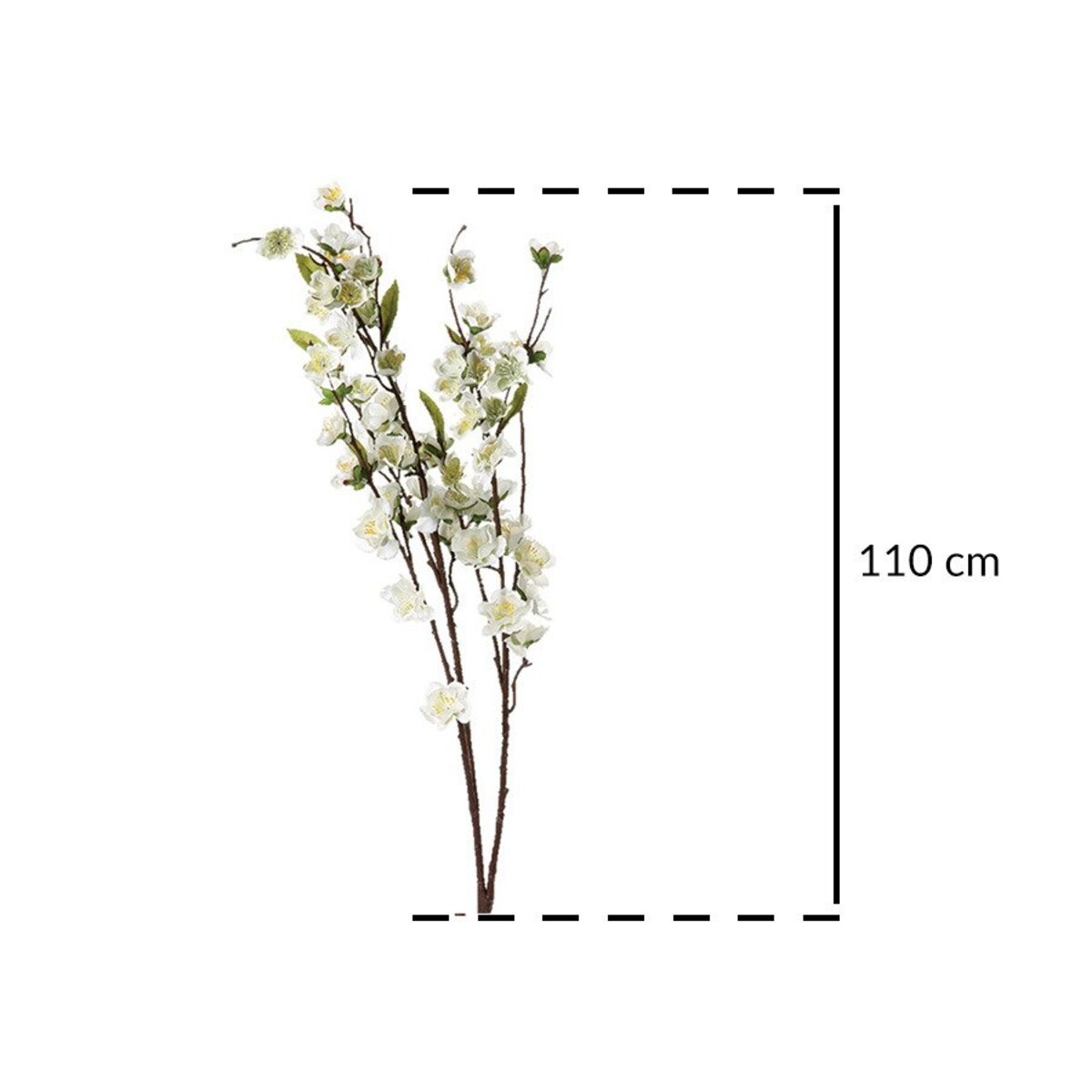 Sztuczne kwiaty do wazonu, Kwitnąca gałązka, 110 cm