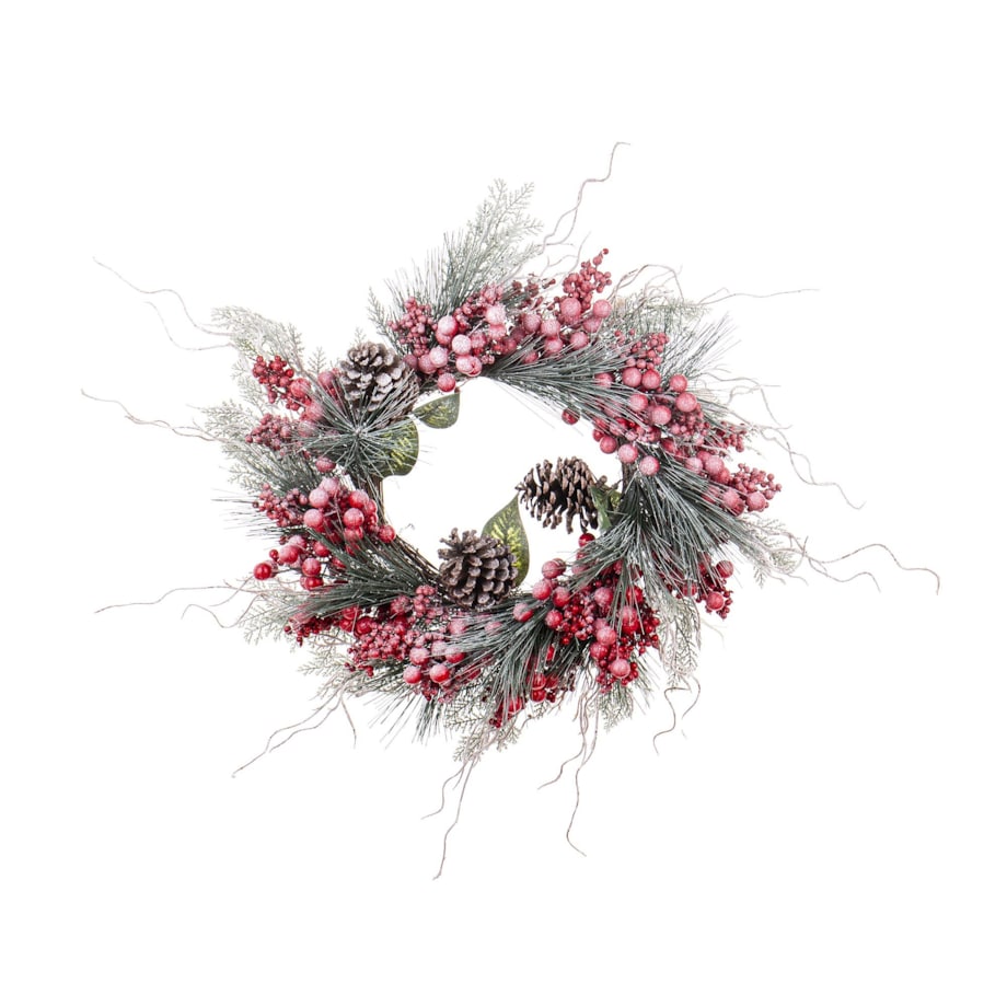 Wieniec wianek świąteczny oszroniony Ø60 cm