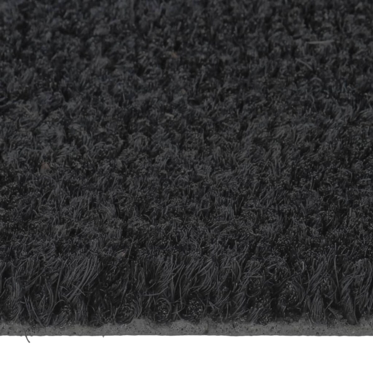 vidaXL Wycieraczka, czarna, 50x80 cm, włókno kokosowe, tuftowana