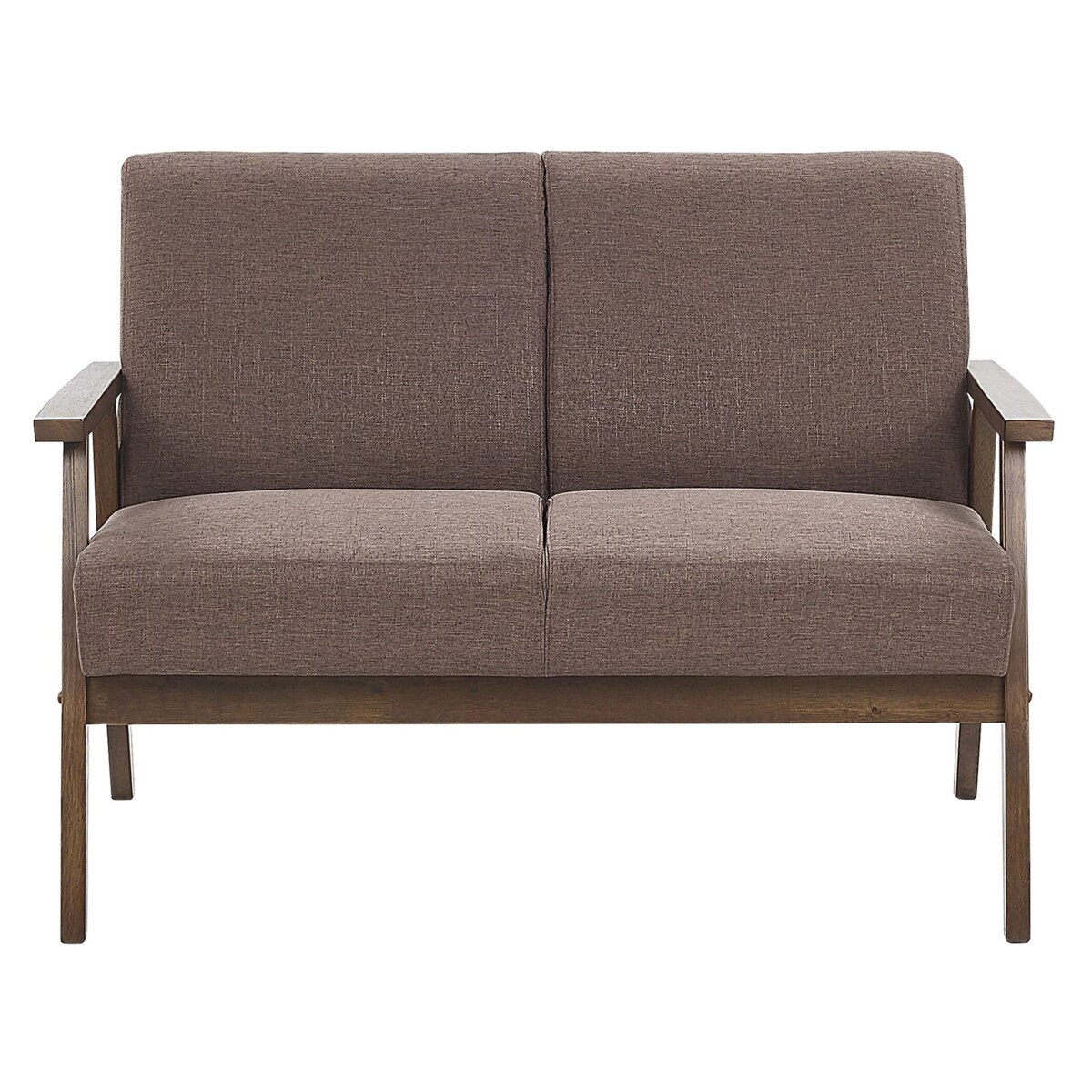 Sofa 2-osobowa brązowa ASNES