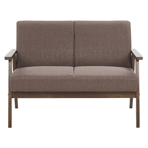 Sofa 2-osobowa brązowa ASNES