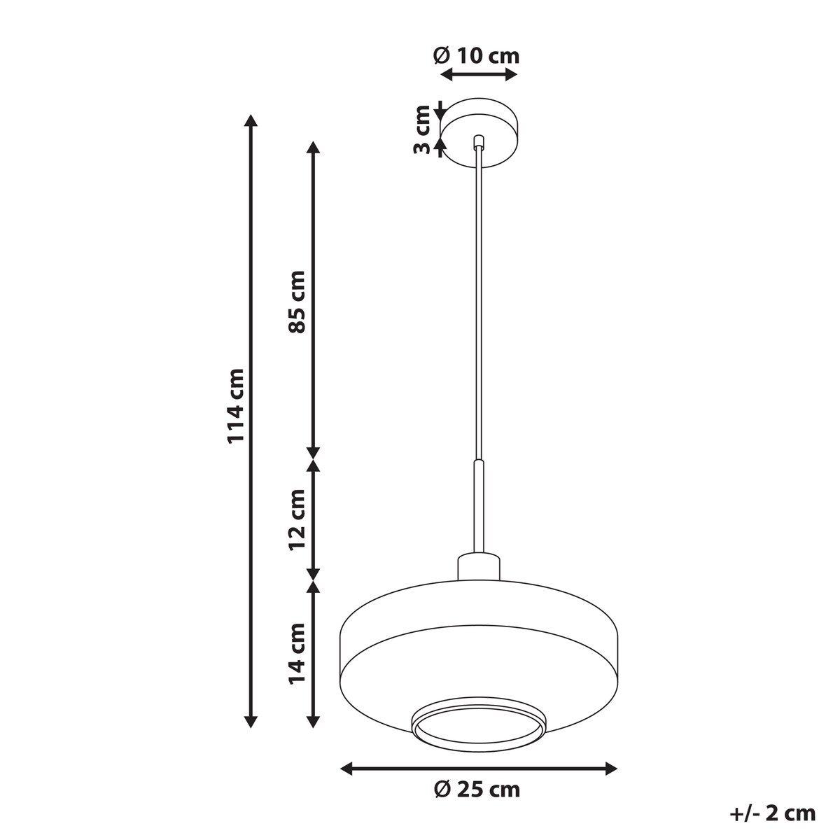 Lampa wisząca PIRRIS Szkło Przezroczysty