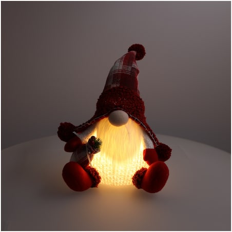 Skrzat świąteczny krasnal świecący na święta