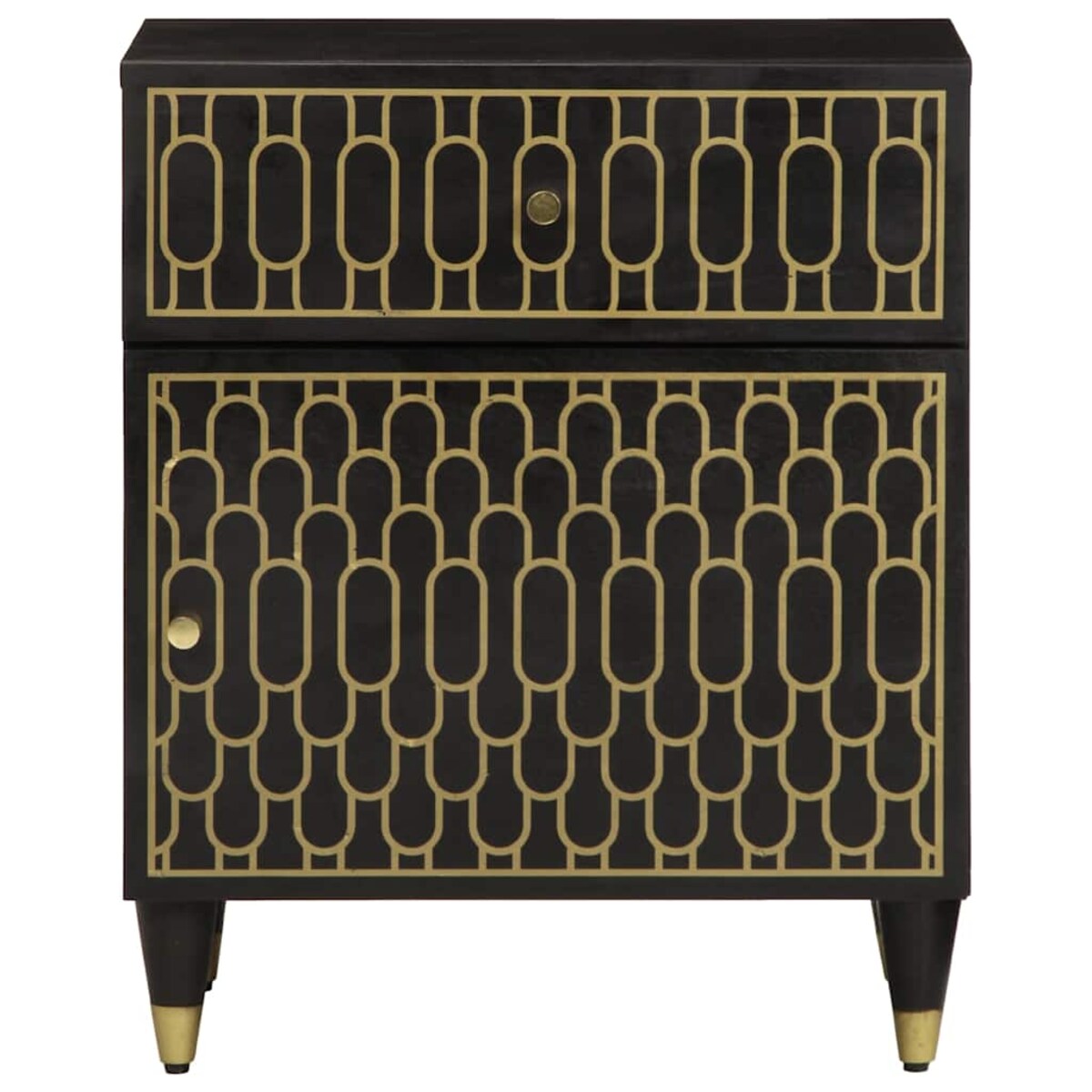 vidaXL Szafka nocna, 50x33x60 cm, lite drewno mango