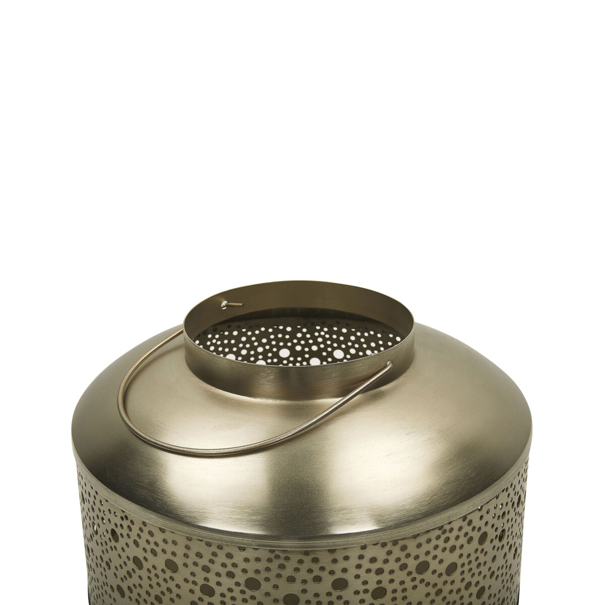 Lampion żelazny 22 cm złoty CORFU